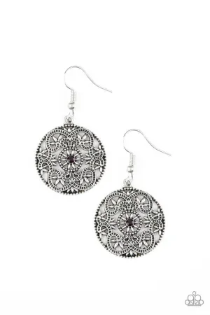 Paparazzi Earring ~ Rochester Royale - Purple