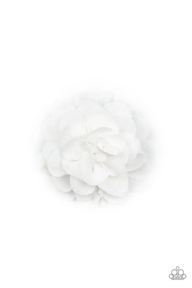 Paparazzi Hair Accessories ~ Dahlia Diva - White