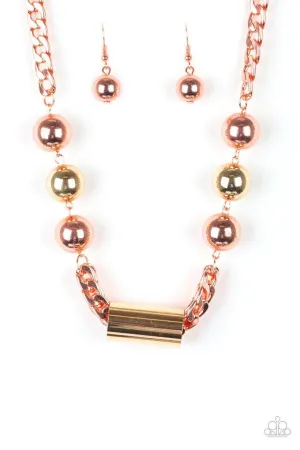 Paparazzi Necklace ~ All About Attitude - Copper