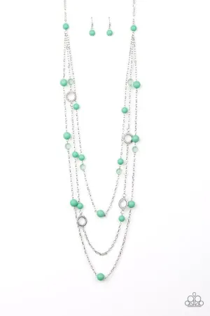 Paparazzi Necklace ~ Brilliant Bliss - Green