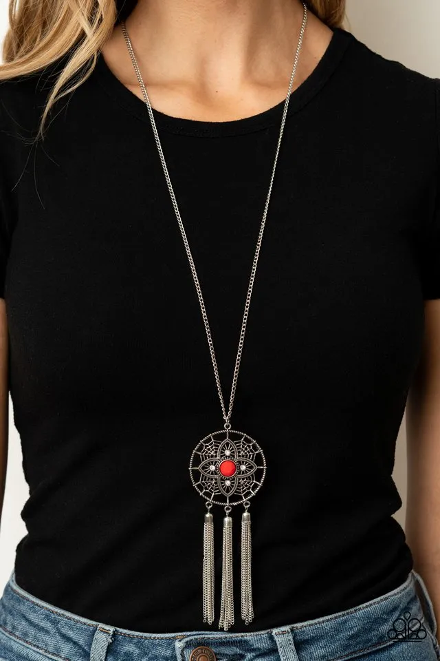 Paparazzi Necklace ~ Chasing Dreams - Red