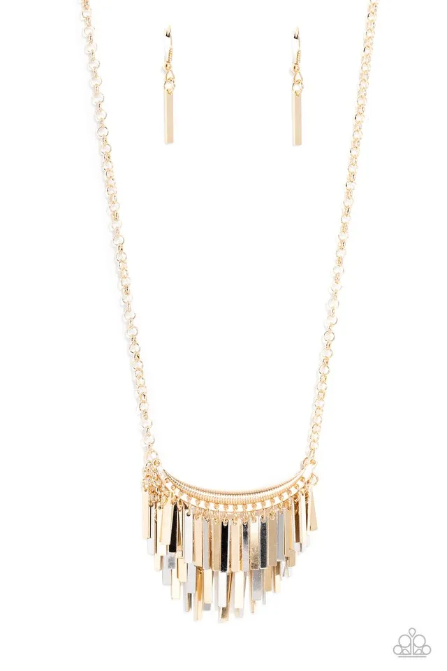 Paparazzi Necklace ~ Cue the Chandelier - Multi