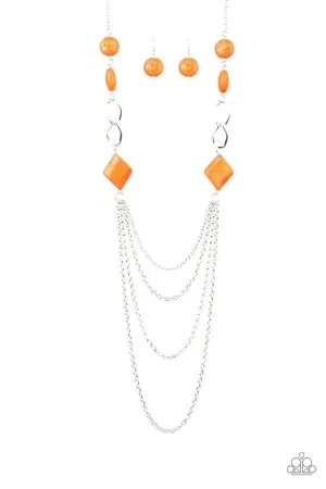 Paparazzi Necklace ~ Desert Dawn - Orange