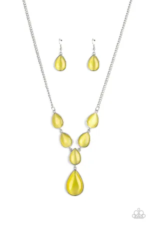 Paparazzi Necklace ~ Dewy Decadence - Yellow