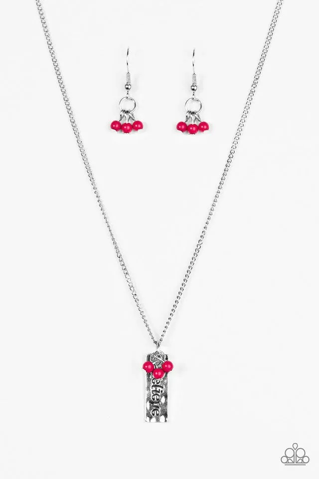 Paparazzi Necklace ~ Dont Stop Believing - Pink