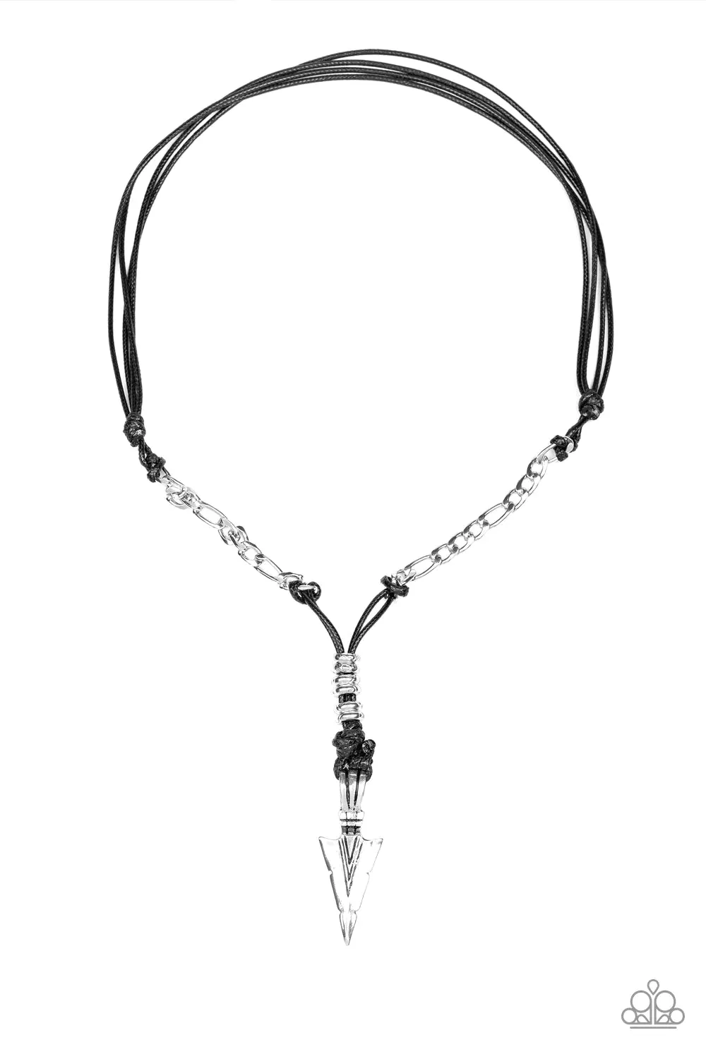 Paparazzi Necklace ~ Keep Your ARROWHEAD Up  - Black