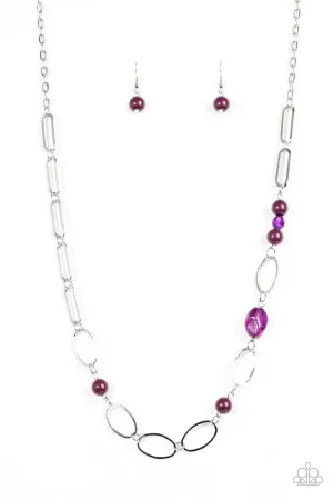 Paparazzi Necklace ~ Marvelously Modern - Purple