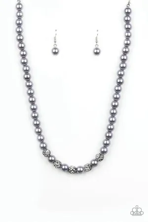 Paparazzi Necklace ~ Posh Boss - Silver