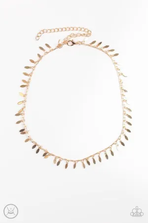 Paparazzi Necklace ~ PURR-fect Ten - Gold