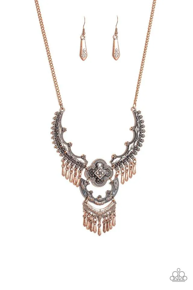 Paparazzi Necklace ~ Rogue Vogue - Copper