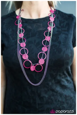 Paparazzi Necklace ~ Saturday Night Fever - Pink