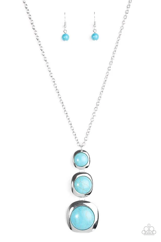 Paparazzi Necklace ~ Stone Tranquility - Blue