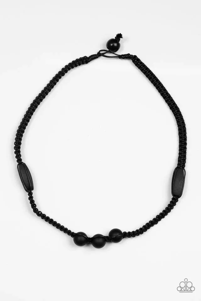 Paparazzi Necklace ~ Stonemason Style - Black