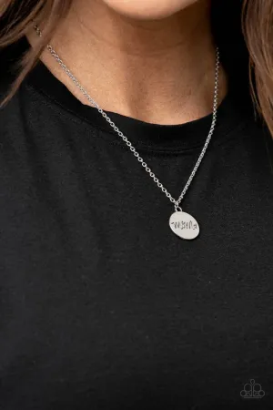 Paparazzi Necklace ~ The Cool Mom - Silver