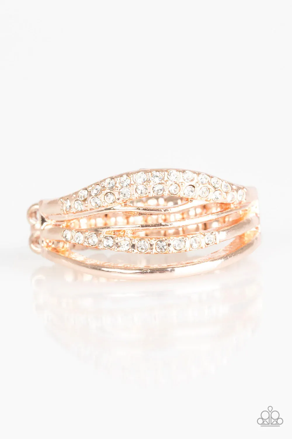 Paparazzi Ring ~ Bank On It - Rose Gold