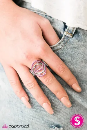 Paparazzi Ring ~ Cosmic Compass - Pink