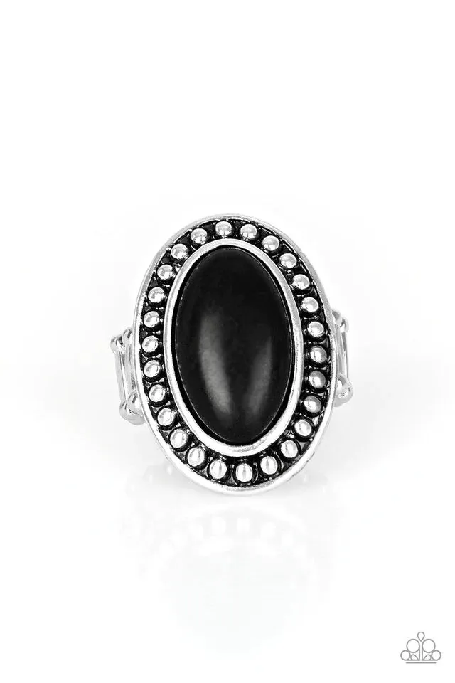 Paparazzi Ring ~ Desert Heat - Black