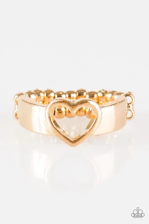 Paparazzi Ring ~ Skipping Heartbeats - Gold