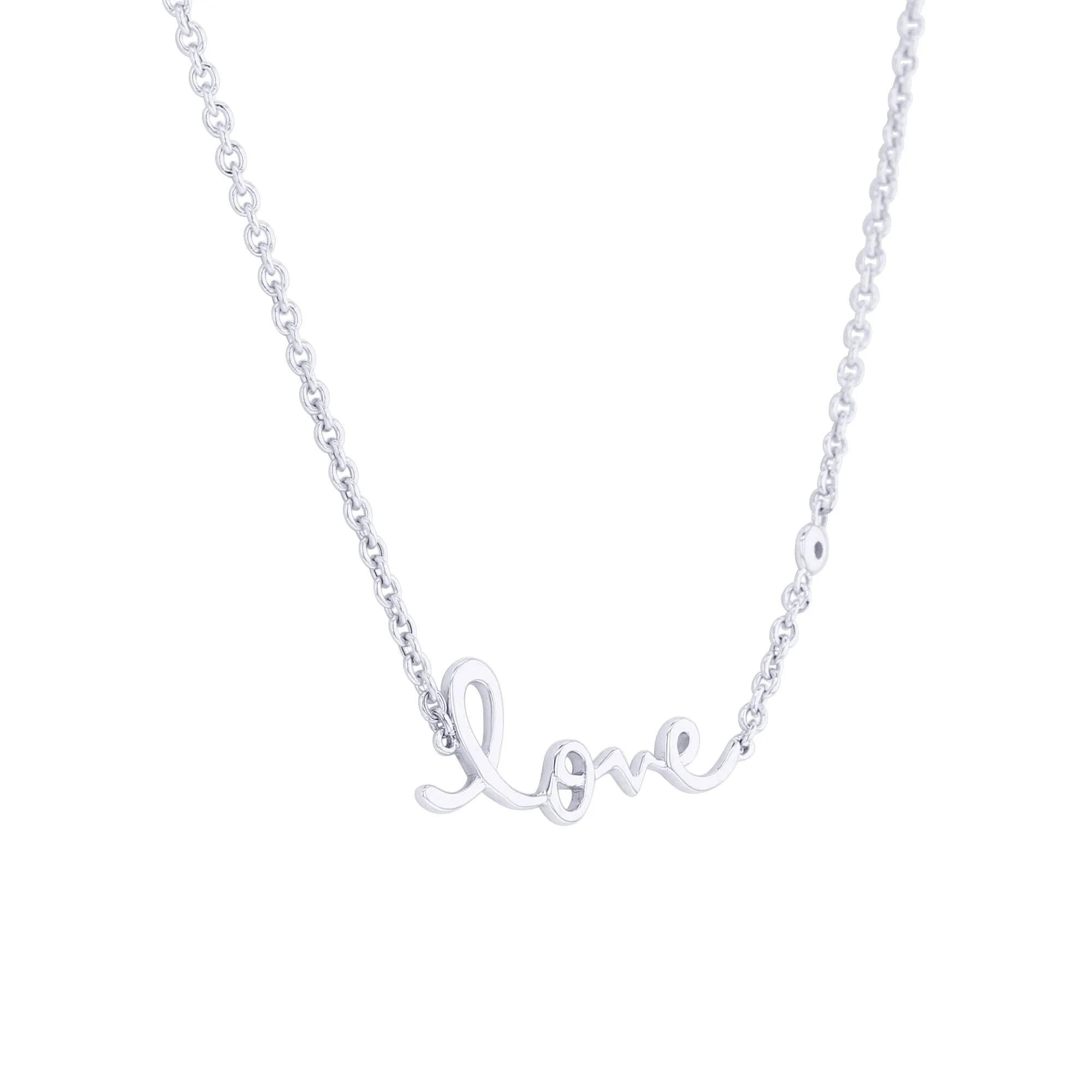 Petite Love Chain Diamond Necklace