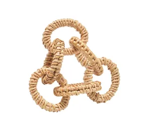 Rattan - Natural Link Napkin Ring (Set of 4)