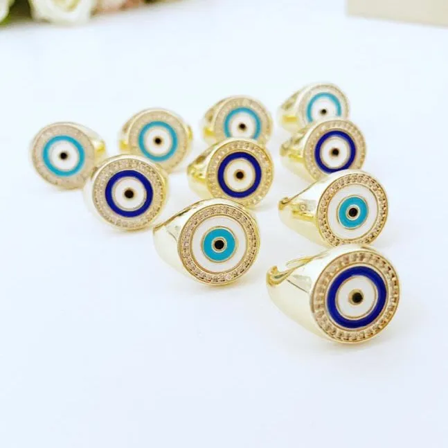 Round Evil Eye Ring