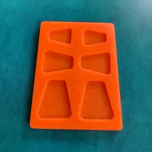 Rounded Corners Silicone Earring Jewelry Mold polymer clay tools and supplies