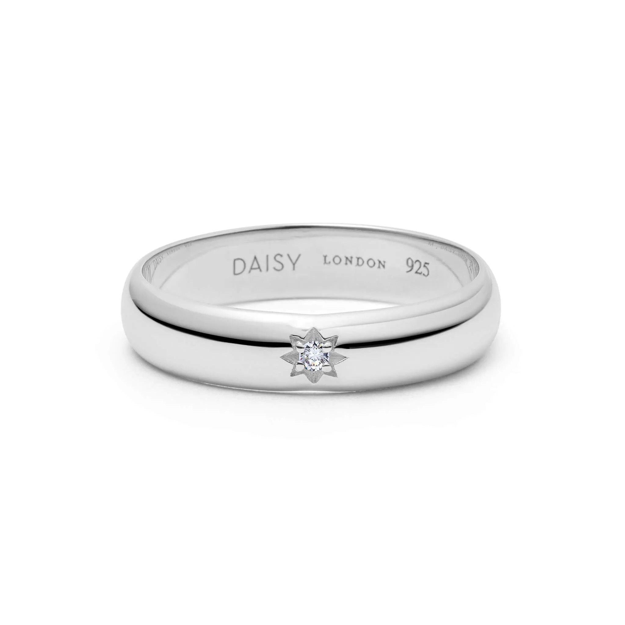 Shining Star Stacking Ring Sterling Silver