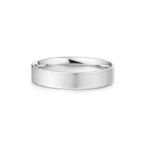 Silver 4mm Smooth Band