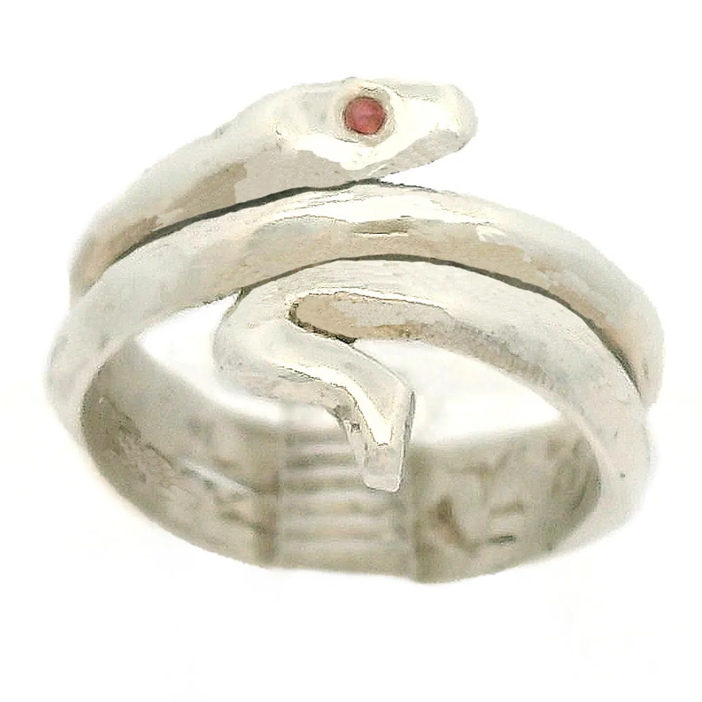 Snake with Ruby Ring (size 8)