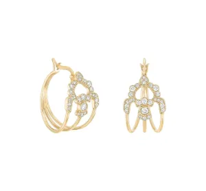 Stone Nude earrings yellow gold