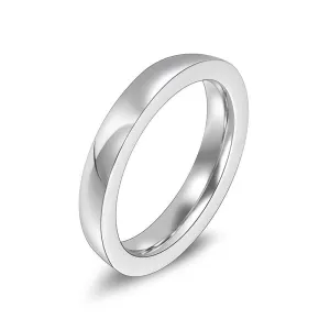 Stylish Titanium Steel Couple Rings for Men and Women - Japanese and Korean Design