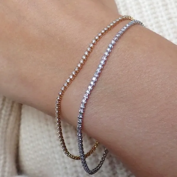 Super Skinny Diamond Tennis Bracelet