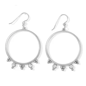 Twinkle Granulation Round French Wire Earrings