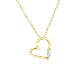 Two of Hearts Diamond Necklace