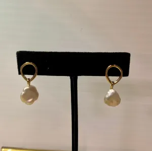 Victoria Emerson "Modern Drop Pearl Earrings"