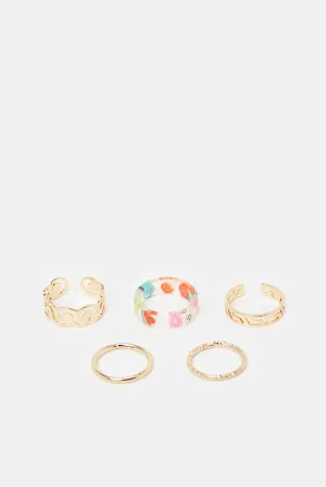 Women Assorted Ring Set (5 Piece)